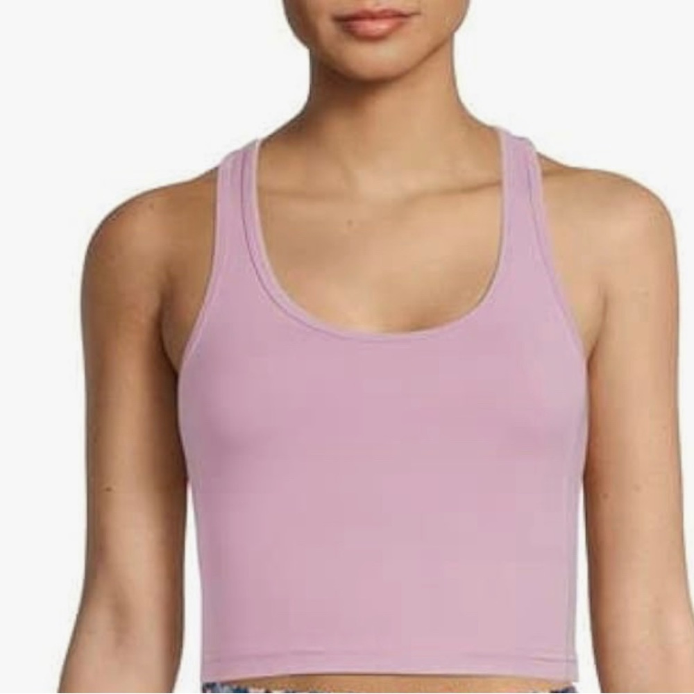 Avia Women's Racerback Cropped Tank Top XXL (20)New with Tags  Built-in Bra